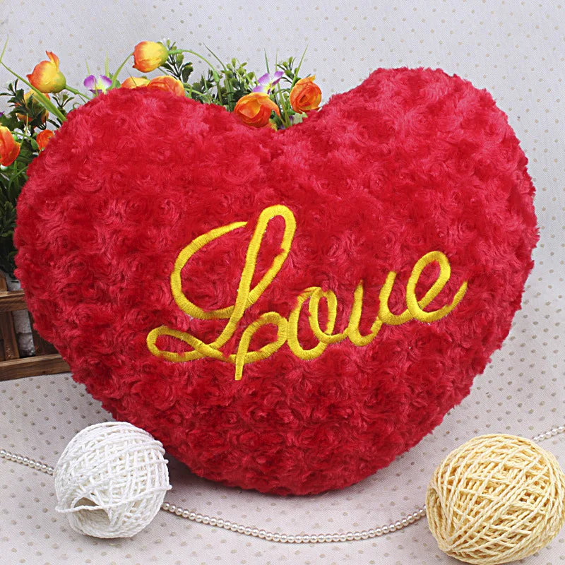 Heart-Shaped Plush Cushion – Soft Decorative Pillow for Sofas, Car Seats, and Home Décor – Ideal Gift for Valentine’s Day and Special Occasions - Home Fads 