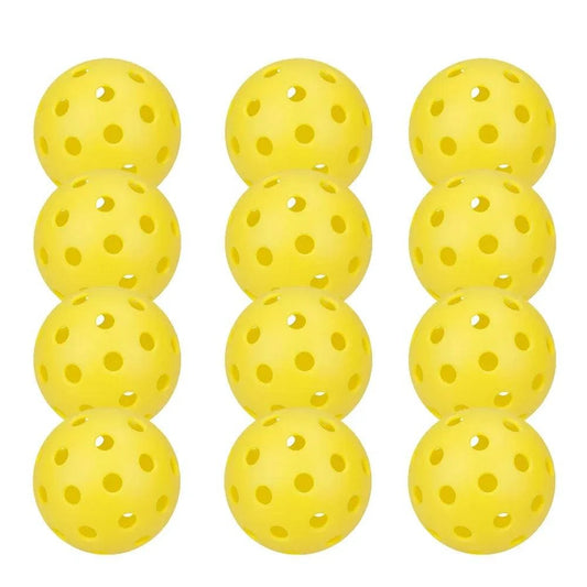 High-Performance Outdoor Pickleballs - 74MM, 40-Hole Design, Available in Packs of 6, 12, or 24 - Home Fads 