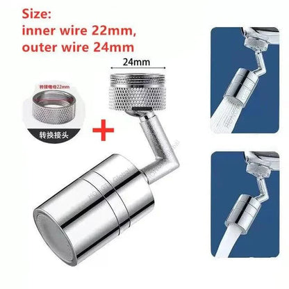 High-Quality Metal Faucet Extender with 1080° Rotational Swivel Arm for Kitchen and Bathroom
 - Home Fads