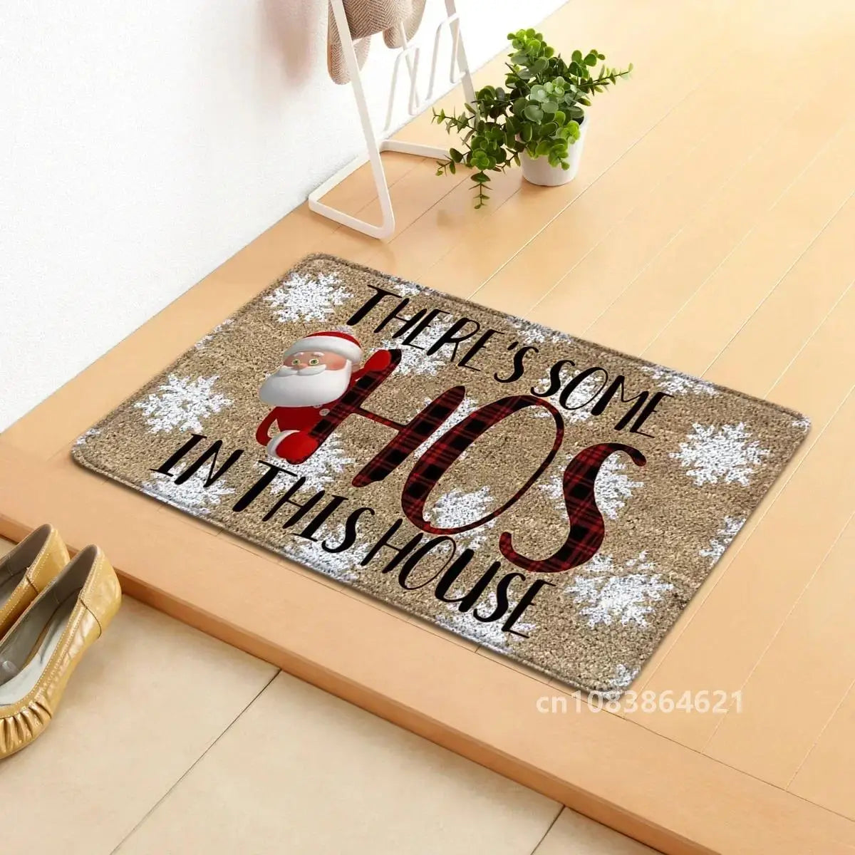 Holiday Doormat - Snowman, Gnomes & Elk Design for Indoor/Outdoor Entrance – Seasonal Home Decor Door Mat - Home Fads 