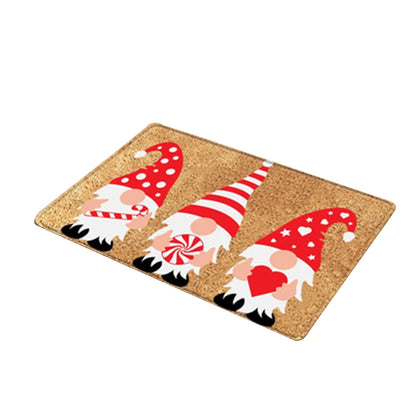Holiday Doormat - Snowman, Gnomes & Elk Design for Indoor/Outdoor Entrance – Seasonal Home Decor Door Mat - Home Fads 