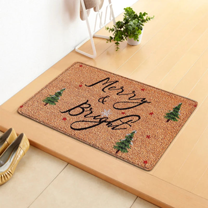 Holiday Doormat - Snowman, Gnomes & Elk Design for Indoor/Outdoor Entrance – Seasonal Home Decor Door Mat - Home Fads 