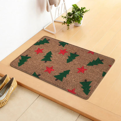 Holiday Doormat - Snowman, Gnomes & Elk Design for Indoor/Outdoor Entrance – Seasonal Home Decor Door Mat - Home Fads 