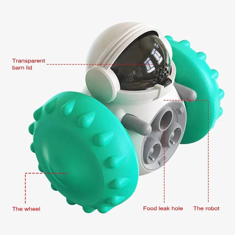 Interactive Pet Treat Leaking Toy - Slow Feeder Dispenser for Dogs and Cats - Home Fads 