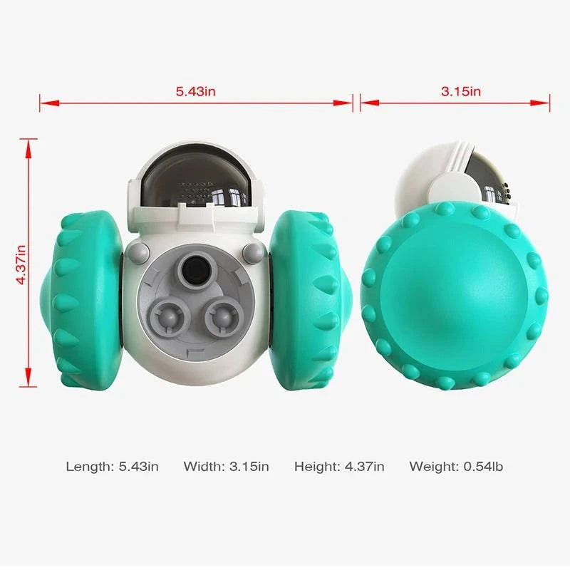 Interactive Pet Treat Leaking Toy - Slow Feeder Dispenser for Dogs and Cats - Home Fads 