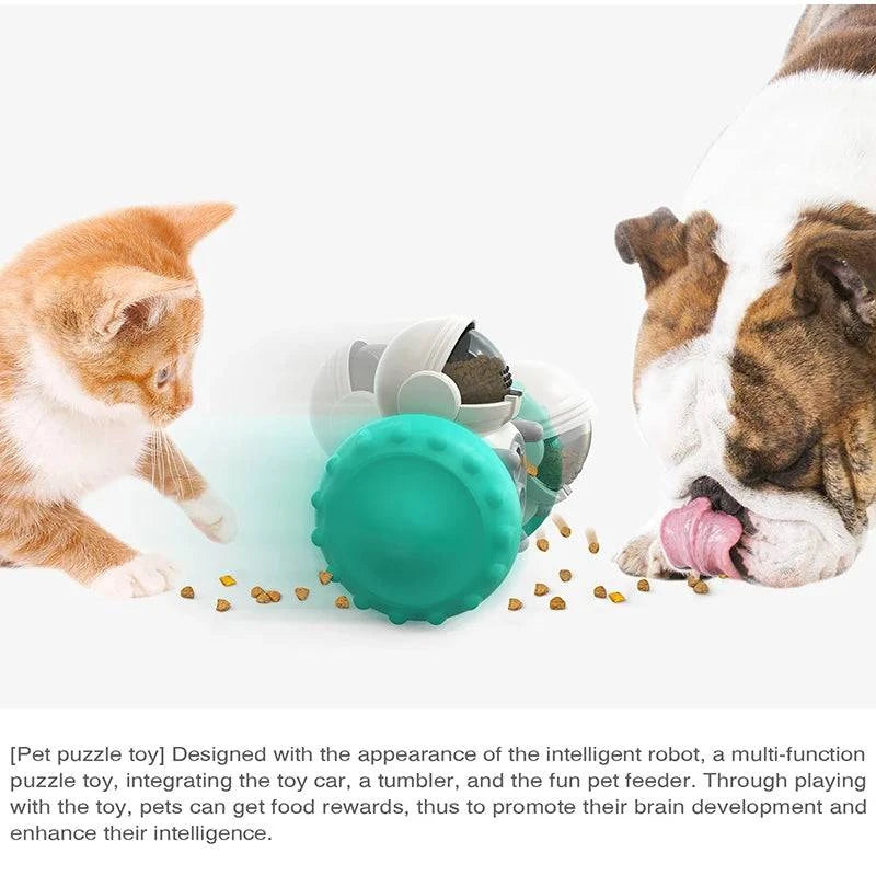 Interactive Pet Treat Leaking Toy - Slow Feeder Dispenser for Dogs and Cats - Home Fads 