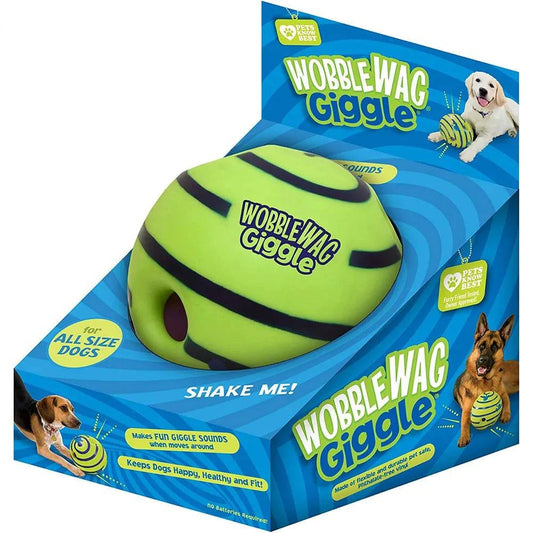 Interactive Wobble Wag Giggle Glow Ball for Dogs | Fun Sounds | Durable Pet Toy - Home Fads 