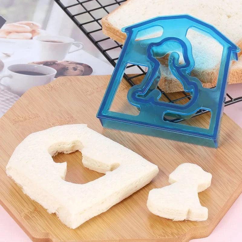Kids Sandwich Cutter and Bread Mold Set - Fun Shapes for Bento Lunch Boxes - Home Fads 