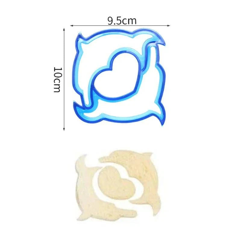 Kids Sandwich Cutter and Bread Mold Set - Fun Shapes for Bento Lunch Boxes - Home Fads 