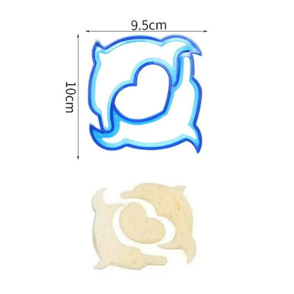 Kids Sandwich Cutter and Bread Mold Set - Fun Shapes for Bento Lunch Boxes - Home Fads 