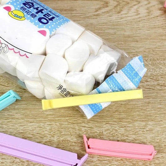 Kitchen Storage Food Snack Bag Sealing Clips - Set of 12 Plastic Clamp Tools - Home Fads 