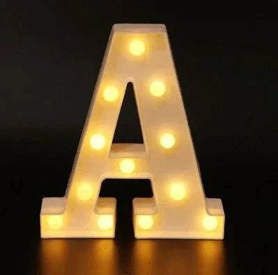 LED Alphabet Letter Lights - Stylish Illuminated Lamps for Bedrooms, Events, and Home Decoration - Home Fads 