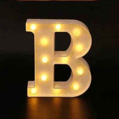 LED Alphabet Letter Lights - Stylish Illuminated Lamps for Bedrooms, Events, and Home Decoration - Home Fads 