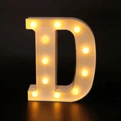 LED Alphabet Letter Lights - Stylish Illuminated Lamps for Bedrooms, Events, and Home Decoration - Home Fads 