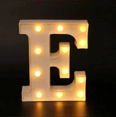 LED Alphabet Letter Lights - Stylish Illuminated Lamps for Bedrooms, Events, and Home Decoration - Home Fads 