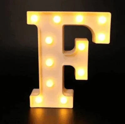 LED Alphabet Letter Lights - Stylish Illuminated Lamps for Bedrooms, Events, and Home Decoration - Home Fads 
