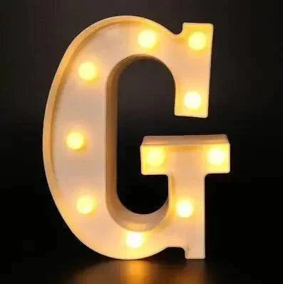 LED Alphabet Letter Lights - Stylish Illuminated Lamps for Bedrooms, Events, and Home Decoration - Home Fads 