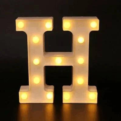 LED Alphabet Letter Lights - Stylish Illuminated Lamps for Bedrooms, Events, and Home Decoration - Home Fads 