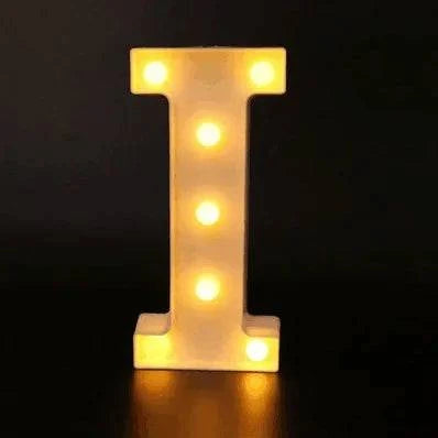 LED Alphabet Letter Lights - Stylish Illuminated Lamps for Bedrooms, Events, and Home Decoration - Home Fads 