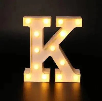 LED Alphabet Letter Lights - Stylish Illuminated Lamps for Bedrooms, Events, and Home Decoration - Home Fads 