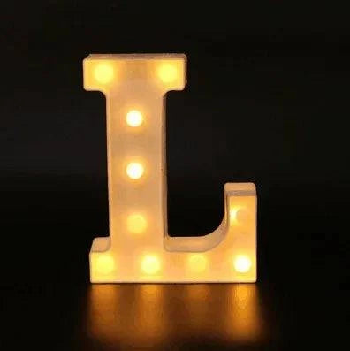LED Alphabet Letter Lights - Stylish Illuminated Lamps for Bedrooms, Events, and Home Decoration - Home Fads 
