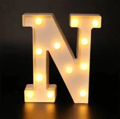 LED Alphabet Letter Lights - Stylish Illuminated Lamps for Bedrooms, Events, and Home Decoration - Home Fads 