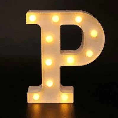 LED Alphabet Letter Lights - Stylish Illuminated Lamps for Bedrooms, Events, and Home Decoration - Home Fads 