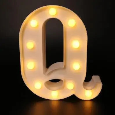 LED Alphabet Letter Lights - Stylish Illuminated Lamps for Bedrooms, Events, and Home Decoration - Home Fads 