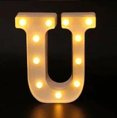 LED Alphabet Letter Lights - Stylish Illuminated Lamps for Bedrooms, Events, and Home Decoration - Home Fads 