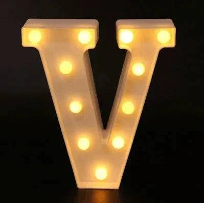 LED Alphabet Letter Lights - Stylish Illuminated Lamps for Bedrooms, Events, and Home Decoration - Home Fads 