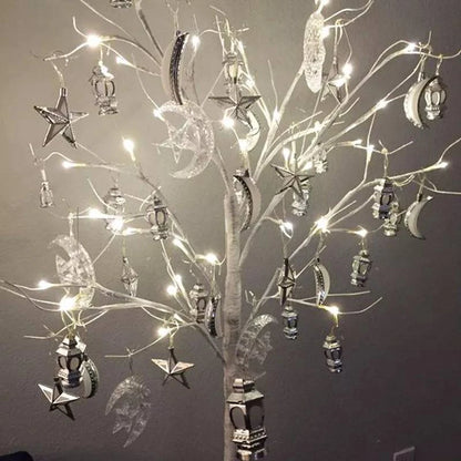 LED Birch Tree Light & Crescent-Shaped Serie Lights – Festive Home Decor & Illumination - Home Fads 