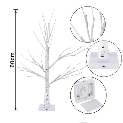 LED Birch Tree Light & Crescent-Shaped Serie Lights – Festive Home Decor & Illumination - Home Fads 