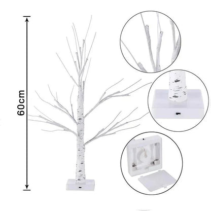 LED Birch Tree Light & Crescent-Shaped Serie Lights – Festive Home Decor & Illumination - Home Fads 