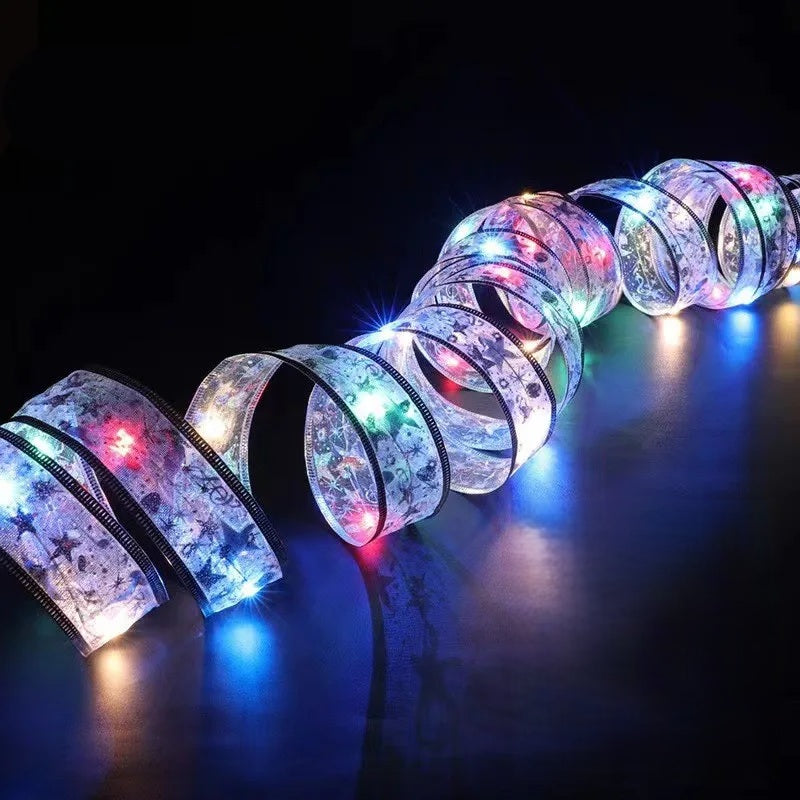 Guirlande lumineuse à ruban LED – Guirlande lumineuse décorative pour la maison, les décorations d’arbres et les projets de bricolage – Parfait pour les fêtes de fin d’année et le Nouvel An