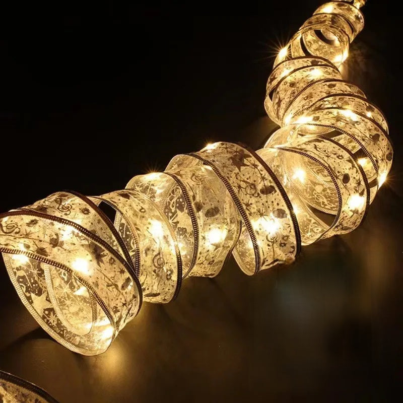 Guirlande lumineuse à ruban LED – Guirlande lumineuse décorative pour la maison, les décorations d’arbres et les projets de bricolage – Parfait pour les fêtes de fin d’année et le Nouvel An