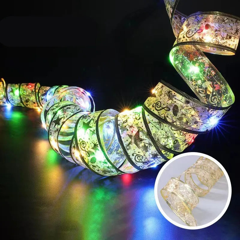 LED Ribbon Fairy Lights – Decorative String Lights for Home, Tree Ornaments, and DIY Projects – Perfect for Holiday and New Year Celebrations - Home Fads 