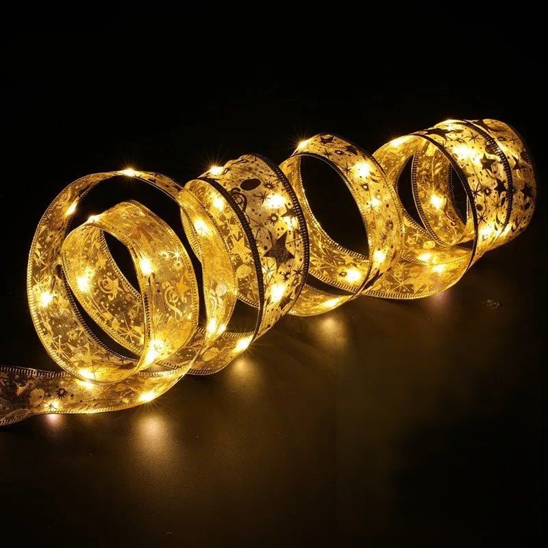 Guirlande lumineuse à ruban LED – Guirlande lumineuse décorative pour la maison, les décorations d’arbres et les projets de bricolage – Parfait pour les fêtes de fin d’année et le Nouvel An