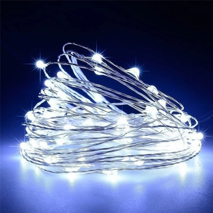 LED String Lights – USB/Battery Powered Copper/Silver Wire – Waterproof Fairy Lights for Holidays, Weddings & Parties (1M, 2M, 3M, 5M, 10M, 20M) - Home Fads 