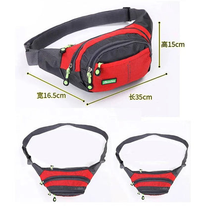 Large Capacity Waterproof Travel Waist Bag for Men and Women - Outdoor Sports Shoulder Belt Bag - Home Fads 
