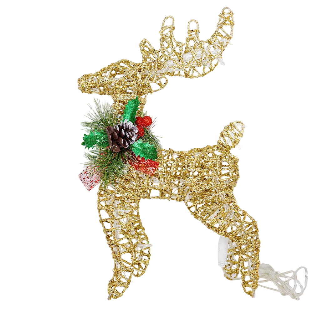 Large LED Reindeer Holiday Decoration – Bright Outdoor Decor Light for Seasonal Celebrations, Great Gift for Friends, Family, or Colleagues - Home Fads 