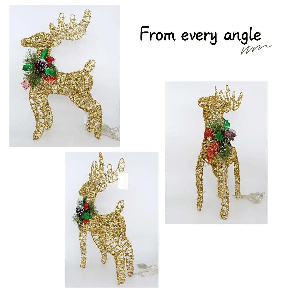 Large LED Reindeer Holiday Decoration – Bright Outdoor Decor Light for Seasonal Celebrations, Great Gift for Friends, Family, or Colleagues - Home Fads 