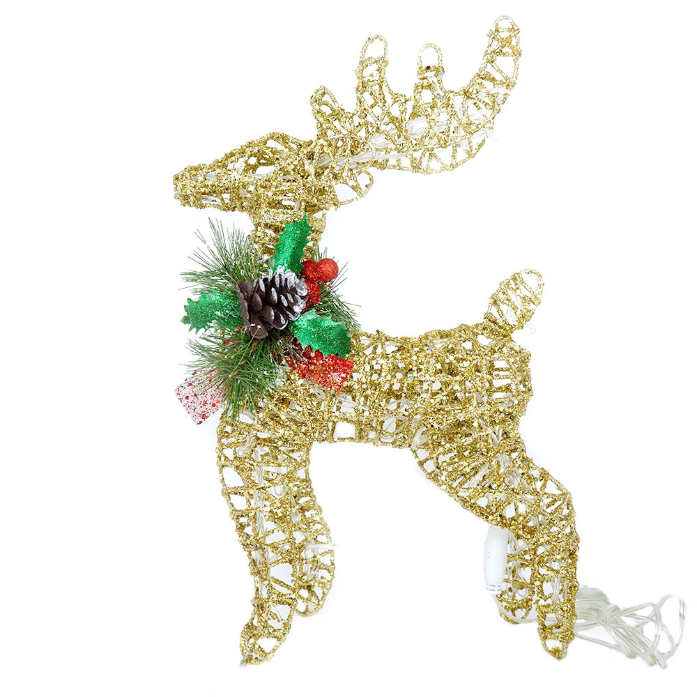 Large LED Reindeer Holiday Decoration – Bright Outdoor Decor Light for Seasonal Celebrations, Great Gift for Friends, Family, or Colleagues - Home Fads 