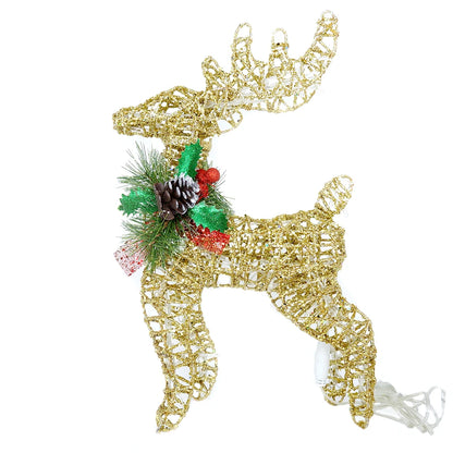 Large LED Reindeer Holiday Decoration – Bright Outdoor Decor Light for Seasonal Celebrations, Great Gift for Friends, Family, or Colleagues - Home Fads 