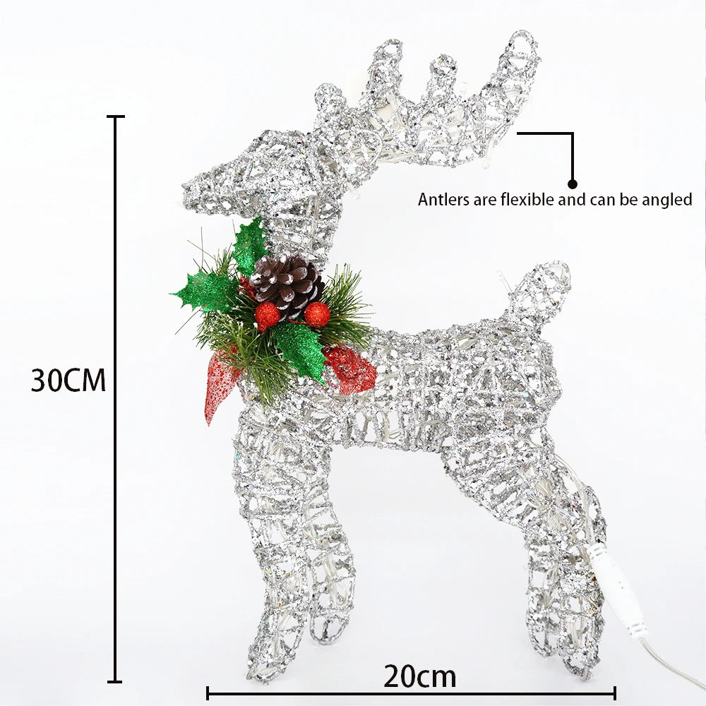 Large LED Reindeer Holiday Decoration – Bright Outdoor Decor Light for Seasonal Celebrations, Great Gift for Friends, Family, or Colleagues - Home Fads 