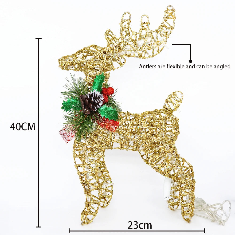 Large LED Reindeer Holiday Decoration – Bright Outdoor Decor Light for Seasonal Celebrations, Great Gift for Friends, Family, or Colleagues - Home Fads 