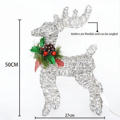 Large LED Reindeer Holiday Decoration – Bright Outdoor Decor Light for Seasonal Celebrations, Great Gift for Friends, Family, or Colleagues - Home Fads 