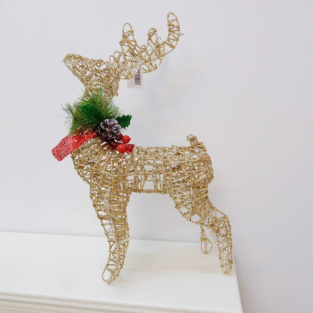 Large LED Reindeer Holiday Decoration – Bright Outdoor Decor Light for Seasonal Celebrations, Great Gift for Friends, Family, or Colleagues - Home Fads 