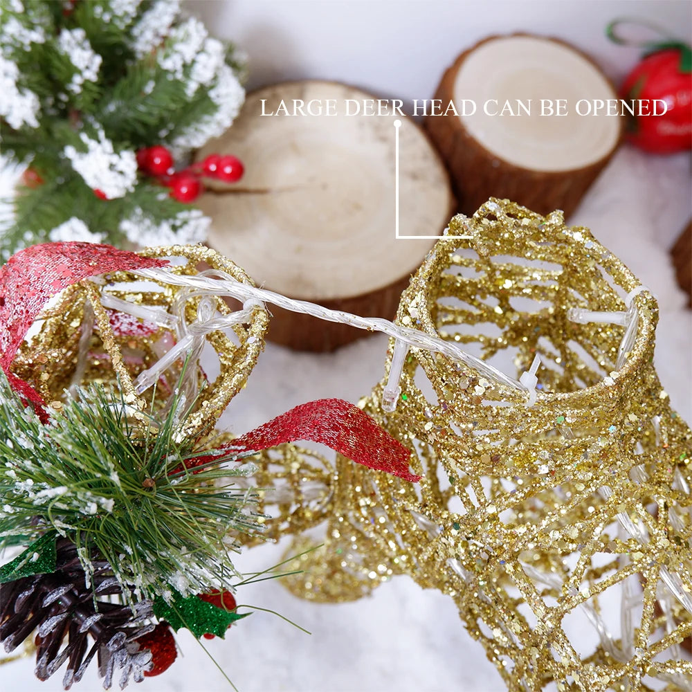 Large LED Reindeer Holiday Decoration – Bright Outdoor Decor Light for Seasonal Celebrations, Great Gift for Friends, Family, or Colleagues - Home Fads 