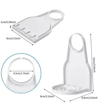 Laundry Detergent Cup Holder Set - Universal Organizer for Soap, Fabric Softener, and Drip Tray - Home Fads 