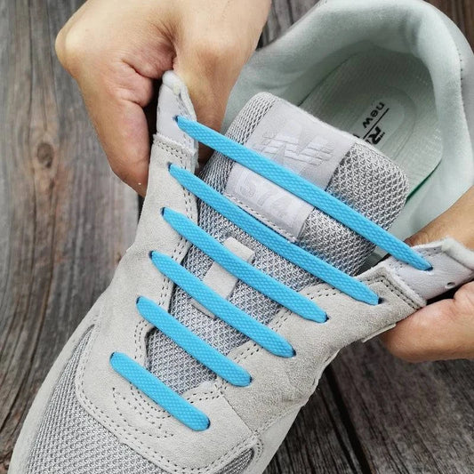 Lazy Silicone No-Tie Elastic Shoelaces for Kids (12-Pack) and Adults (14-Pack) - Quick and Easy Lacing for Sneakers - Home Fads 